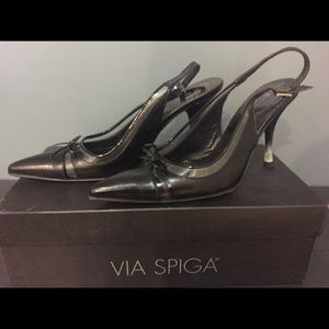 Via Spiga dress/office kitten heel shoes